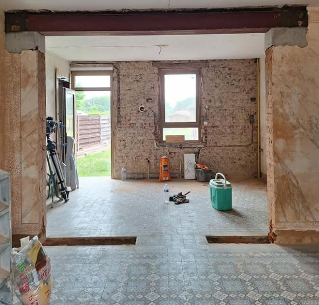  transformation de cuisine à Ath